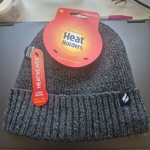 Heat Holders Gray Knit Beanie One Size Fits Most Beanie